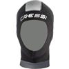 Cressi Draget Hood Man 5mm - Cappuccio Mute Uomo in Neoprene Nero 5mm per Immersioni, Snorkeling, Nuoto, e altri Sport Acquatici, M-3/4