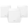 Tenda MW12-3 Wi-Fi Mesh, Tri-band, 3 Gigabit Ports, Copertura Wi-Fi fino a 500 MQ, Supporta 100 Dispositivi Collegati, Compatibile Alexa, Bianco, Confezione di 3