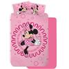CARTOON completo lenzuola per bambini 3 pezzi minnie disney per letto una piazza e mezza lenzuola in 100% cotone
