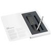 LAMY Set di 1 penna a sfera con sistema multi-penna ST Twin Pen 645 e matita in acciaio inox color argento e 1 custodia in vera pelle nera per due strumenti di scrittura