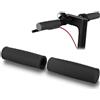 HYGJ TMOM - Coppia di manopole per manubrio con impugnatura per Xiaomi M365 Pro, monopattino elettrico, 12 cm, in gomma, anti-scivolo, protezione per leva (nero)