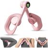 Ruioomeep Attrezzo per allenare le cosce, attrezzo per allenare il pavimento pelvico, attrezzo per rafforzare il pavimento pelvico con rotazione a 360° e conteggio intelligente, attrezzo per allenare (Rosa)