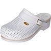 Scholl Clog Supercomfort, Zoccoli Sanitari Medicali Unisex - Adulto, Bianco, 44 EU