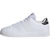 adidas Advantage Base 2.0 Shoes Junior, Scarpe da Tennis Unisex-Adulto, Cloud White/Cloud White/Core Black, 35.5 EU