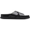 Clarks Torford Cross, Sandali a Ciabatta Uomo, Black Leather, 41.5 EU