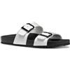Geox D BRIONIA R M, Sandalo Piatto Donna, White, 40 EU