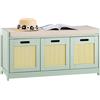 SoBuy Scarpiera con Seduta e Cassetto - Panca Scarpiera Ingresso Salvaspazio con 2 Ante, Cassapanca Contenitore per Scarpe, Legno MDF 150kg, per Corridoio Camera, Verde 90x35x45cm - FSR182-GR