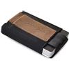 Jaimie Jacobs Nano Boy Mini Portafoglio Porta Carte di Credito sottile Mini Wallet Portafoglio uomo piccolo dal design minimalista Porta tessere slim tascabile (Pelle Di Bufalo Marrone)