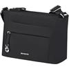 Samsonite Move 5.0 - Borsa a tracolla con 3 scomparti, 25 cm, 3 L, nera (Nero)