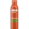 Gillette Fusion Schiuma da barba per uomo con olio di mandorle, per pelli sensibili, X5 azioni: pulisce, idrata, protegge, rinfresca e lenisce, 250 ml