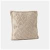 DEGHI Cuscino sfoderabile 45x45 macramè beige