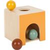 Small Foot Scatola di Palline Montessori in Legno FSC 100% Certificato, Giocattolo per l'apprendimento con 3 Palline, Giocattolo per la motricità per Bambini Piccoli a Partire da 1 Anno, 12744