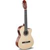 GEWA Chitarra Classica E-Acustica Basic - Classic Electro - 4/4 - Corpo in Tiglio - Pickup EQ a 4 Bande con Accordatore - Cutaway - Colore Naturale