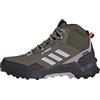 adidas Terrex AX4 Mid Gore-Tex Hiking Shoes, Scarpe da Trekking Donna, Olive Strata/Silver Dawn/Fig, 36 EU