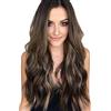 DKDDSSS Lunghe Parrucche Ondulate Ombre Parrucche Bionde Scure per Donne, 60 cm Parrucca Ondulata Lunga Marrone Resistente al Calore Parrucca Sintetica per Quotidiano Partito Cosplay