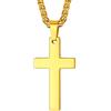 Suplight Collana con Croce Uomo Oro Catenina con Croce Donna Crocifisso da Uomo