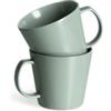 Springlane Kitchen SPRINGLANE Servizio di stoviglie in porcellana (Menta, Set di 2 tazze)