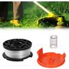 TMRBBesty Copertura Bobina per Tagliabordi,Filo Decespugliatore,Bobina a Filo per Tagliabordi,Bobina di Ricambio per Tosaerba,Bobine Portafilo per Tagliabordi Black e Decker,Lunghezza 9,144 m,Diametro 1,65 mm
