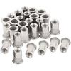 Woopais 40pcs M6 Rivetto Dado In Acciaio Inox Rivetto Dadi Filettati Inserto Nutsert Rivnuts M6-1.0