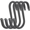 Brute Strength - Ganci a S rivestiti in pelle - Grigio