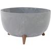 Siena Garden Oslo Stone - Fioriera effetto cemento, 47 x 26,5 cm, in plastica/fibra di legno su piedi, con inserto