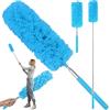 Lorpect Spolverino In Microfibra Con Manico Telescopico – 3 Pezzi (Blu E Grigio) – Per Auto, Finestre E Mobili