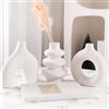 Gachiwar Set di Vasi, Soprammobili Moderni, Vasi in Ceramica Bianca per Matrimoni, Soggiorno, Camera da Letto, Tavolini, Ingressi