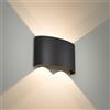 Voltix Applique da Parete LED 12W 1200LM Lampada da Parete Impermeabile per Interni ed Esterni - Lampade da Parete per Interni per Camera da Letto, Soggiorno (Bianco Caldo - 3000K-N, 12W)