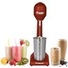 Beper Bp.690 Frullino per Frappè Caffè Freddo Milkshake e Cocktails, 2 Velocità, Contenitore in Alluminio 0.5 L, 100 W Argento