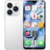 Generic Mini smartphone 4G sbloccato 4,3 pollici Android Dual SIM Dual Camera 2750 mAh riconoscimento facciale Bluetooth WiFi portatile per studenti (bianco)