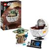 LEGO Star Wars 75403 Grogu e Carrozzina con Rana Sorgan e Minifigure di Grogu, Modellino di 'Baby Yoda' Giocattolo, Idea Regalo da Collezione per Bambini e Bambine da 10 Anni Fan serie TV Mandalorian