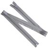 Aerzetix - Set di 8 Cerniere Lampo a Spirale separabili da 90 cm N°5 con cursore | Metallo Nylon Poliestere | Cucitura e Riparazione creazioni Tessili| Colore Grigio