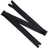 Aerzetix - Set di 8 Cerniere Lampo a Spirale separabili da 90 cm N°5 con cursore | Metallo Nylon Poliestere | Cucitura e Riparazione creazioni Tessili | Colore Nero