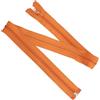 Aerzetix - Set di 5 Cerniere a Spirale N°5 75 cm Separabili con Cursore - Metallo, Nylon Poliestere - Cucitura e Riparazione creazioni Tessili - Colore Arancione