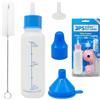 BPS BUENA PET SHOP BPS Pack Biberon Bottiglia per animali domestici gatti latte Feeder adatto per piccoli cuccioli gatti colore azzurro BPS-6517