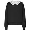 ONLY Onlwillow L/S O-Neck EMB. Ub Swt, Chiaro Grigio Melange, S