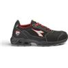 Diadora Calzatura di Sicurezza Shark Engine Low S1PS FO SR ESD, Colore C1462 Black/Red, Taglia 48