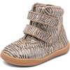Bisgaard Barefoot Philine Lamb, Scarpe da Ginnastica, Zebra Glitter, 24 EU Larga