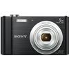 Sony DSCW800B.CEH Fotocamera digitale compatta, 20,1 MP, zoom 5x, LCD 2,7, 720p HD, obiettivo Sony G 26 mm, colore: Nero (ricondizionata)