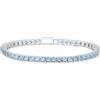 LOVANS Braccialetto Tennis Braccialetto Birthstone Donna Cubic Zirconia Braccialetto Da Tennis Classico Regalo per le Donne Dimensione 20.32CM Marzo Aquamarine