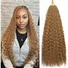 BLTYXT Goddess Boho Box Braids Crochet hair 18 Inch 8 Packs Pre Looped Water Wave Crochet Hair for Women Hair Extension (27, 18 Inch(8 Packs))