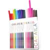 VolksRose Eyeliner Liquido Colorato, 18 Colori Eyeliner Penna Waterproof Impermeabile & Anti-Sbavature - Matita Occhi Asciugatura Rapida, Alta Pigmentazione per l'uso quotidiano Halloween Natale