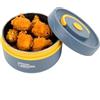 Tissting Contenitore per Pranzo Caldo per Alimenti da 420ml, Contenitore per Pranzo Bento, Contenitore per Pranzo Termico Portatile a Forma Rotonda a Doppio Strato(Modello di Isolamento Termico - Blu)