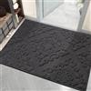 COSY HOMEER Zerbino 80 x 120 cm, lavabile, antiscivolo, per ingresso interno, per porta di casa, grigio scuro