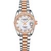 Stührling Orologio da donna Stuhrling Original - Bracciale in acciaio inossidabile con maglie, movimento al quarzo, analogico, quadrante in madreperla con data - Collezione di orologi da donna eleganti e casual