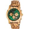 HOLZKERN Orologio cronografo da uomo Leaf Canopy Zebrano/Marmo