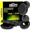 Udivita Tappi per Orecchie per Viaggiare Dormire Studiare -40dB Antirumore UdiZen Astral Insonorizzanti - 1 Paio Inserti Auricolari Ergonomici Riutilizzabili Riduzione Rumore SNR 40dB Colore Nero con Custodia