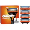 Gillette Fusion 5 Lamette da Barba, 4 Ricambi da 5 Lame, Delicatezza Insuperabile, Rasatura Scorrevole con Striscia Lubrificante, Fino a 1 Mese di Rasatura con 1 Lametta