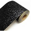 DHHOUSE Bordo per carta da parati glitterato nero, bordo da parete glitterato (13 cm x 5 m, nero)