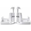 TELKES - Set di fermi avvolgibili per zanzariera. Freno con dado di colore bianco. Aggancio regolatore zanzariera 53 x 25 x 55 mm (1, bianco)